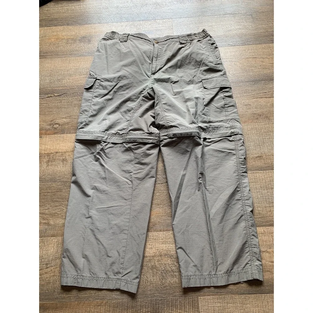 Columbia Omni Wick Convertible zip off Pants Men Gray Outdoor Hiking 36x28